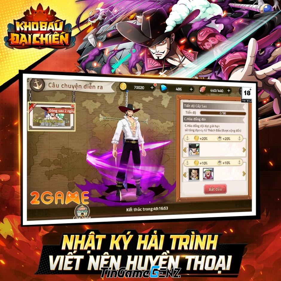 Kho Báu Đại Chiến – Game đấu tướng 3D siêu chất chủ đề One Piece sắp ra mắt