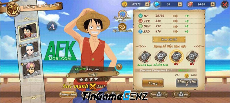 Kho Báu Đại Chiến - Game One Piece Đấu Tướng 3D Đã Chính Thức Ra Mắt Tại Việt Nam!