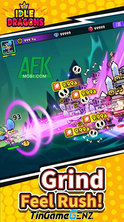 Khởi đầu cuộc phiêu lưu xây dựng chiến binh rồng trong game nhàn rỗi Idle Dragons!