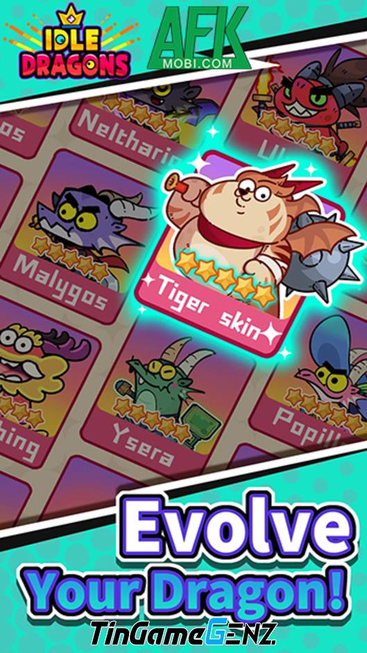 Khởi đầu cuộc phiêu lưu xây dựng chiến binh rồng trong game nhàn rỗi Idle Dragons!