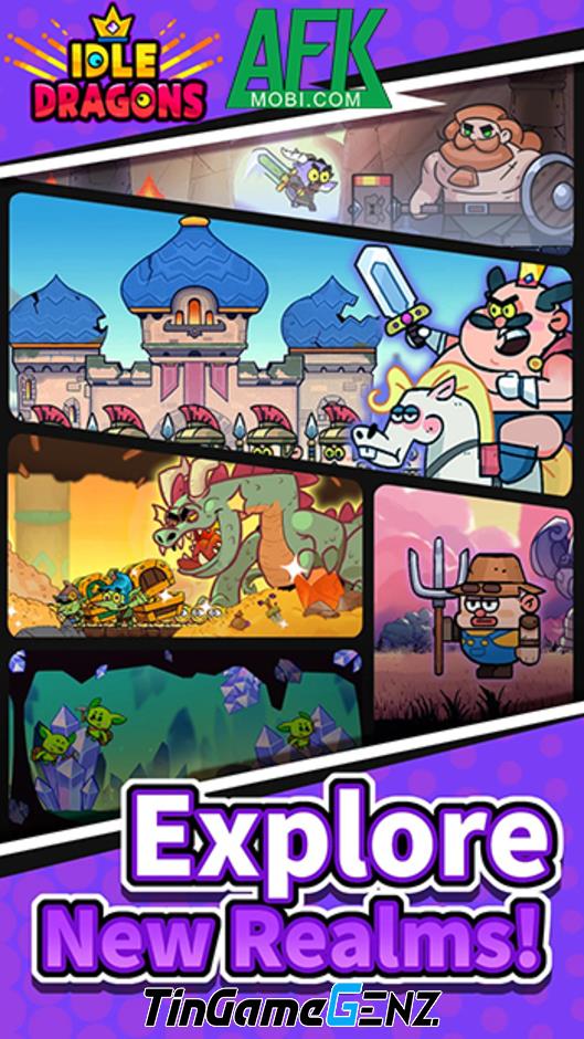 Khởi đầu cuộc phiêu lưu xây dựng chiến binh rồng trong game nhàn rỗi Idle Dragons!