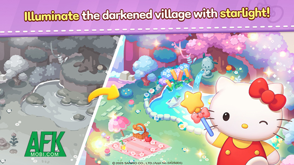 Khôi phục Ngôi Làng Đổ Nát trong Game Giải Đố Match-3 Hello Kitty Friends Match: Hành Trình Hồi Sinh Thú Vị!