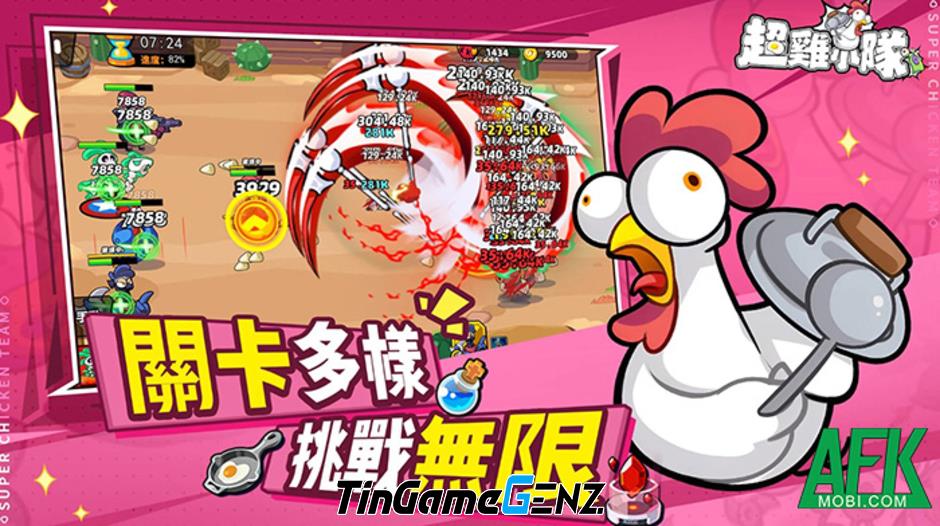 Lập Biệt Đội Siêu Gà trong game Super Chicken Team