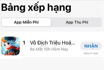 Leo lên ngôi vị Top 1 với tốc độ chóng mặt, Vô Địch Triệu Hoán Sư hiện đang là tựa game di động miễn phí đang được ưa thích nhất trên cửa hàng ứng dụng App Store trong ngày hôm nay.