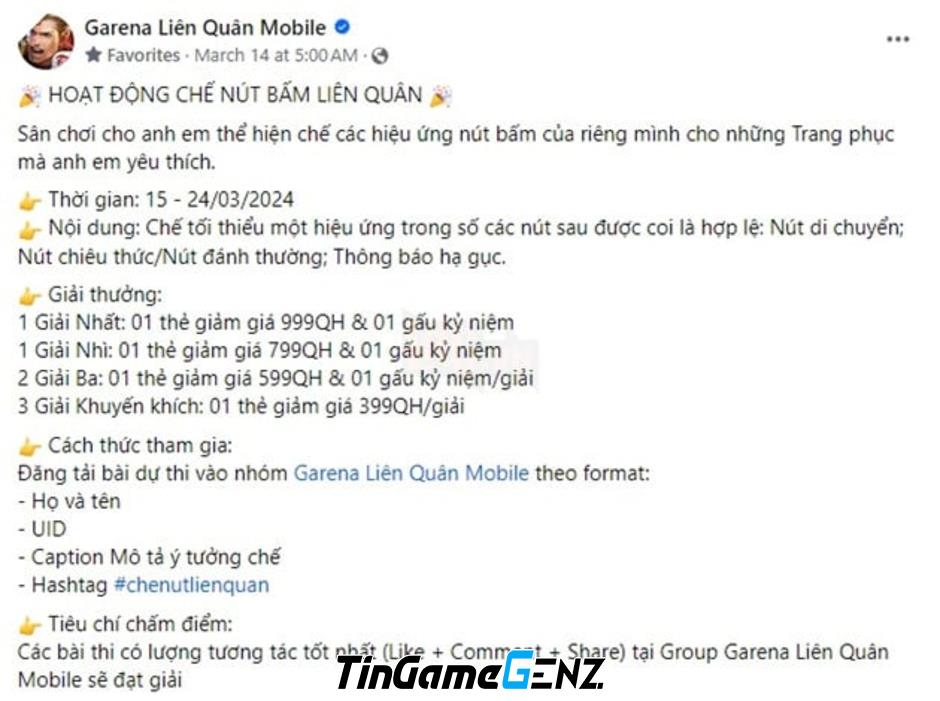 Liên Quân Mobile bị chỉ trích vì thiếu coi trọng sự sáng tạo của game thủ