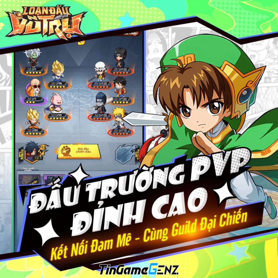 Lộ trình ra mắt Loạn Đấu Vũ Trụ - Game Anime đại chiến đa vũ trụ.