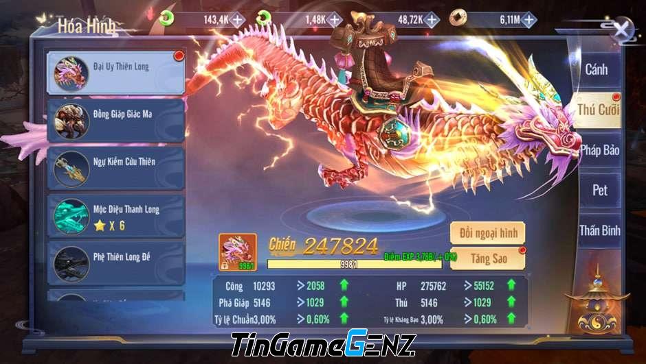 Long Thần PK: Ra mắt game nhập vai Tiên Hiệp ngày 21/3, tặng Ipad Gen 9 và chuỗi đua Top