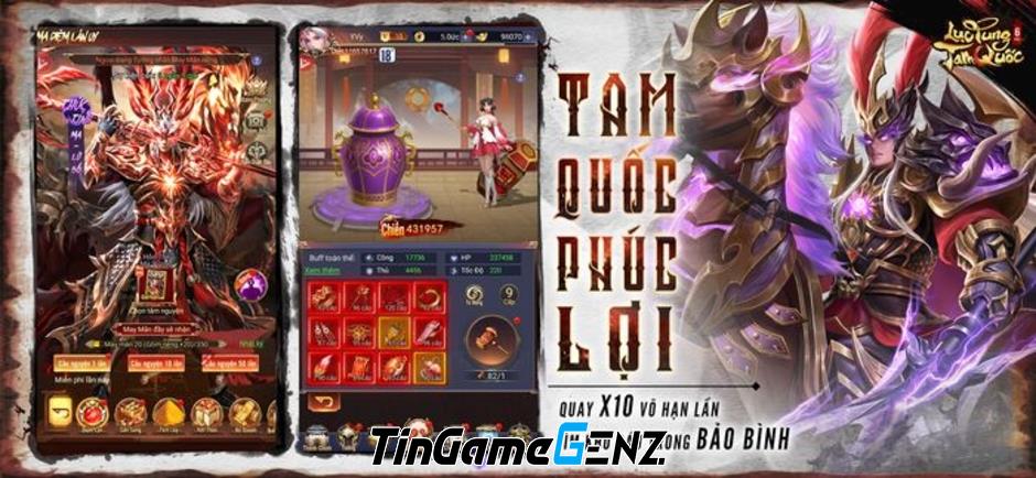 Lục Tung Tam Quốc - Game thẻ tướng nhàn rỗi mở đăng ký trước trên di động