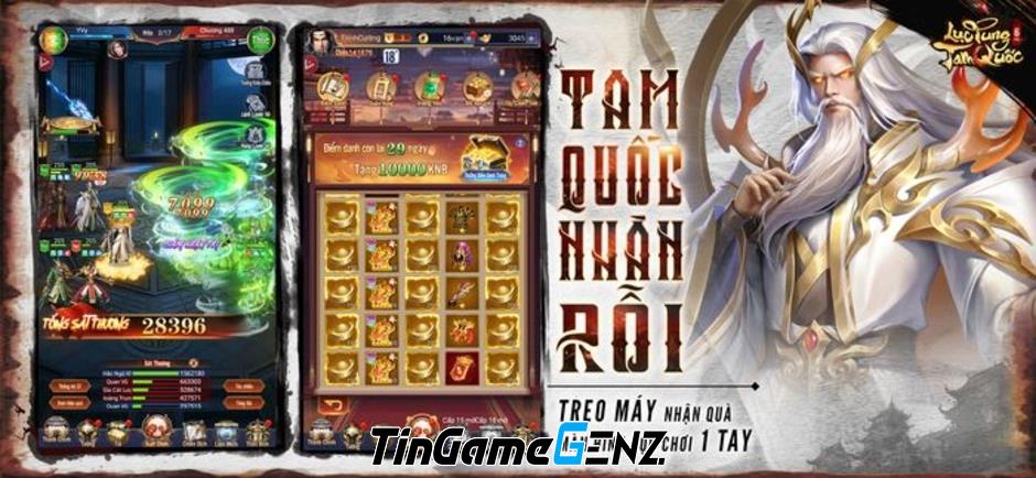 Lục Tung Tam Quốc - Game thẻ tướng nhàn rỗi mở đăng ký trước trên di động