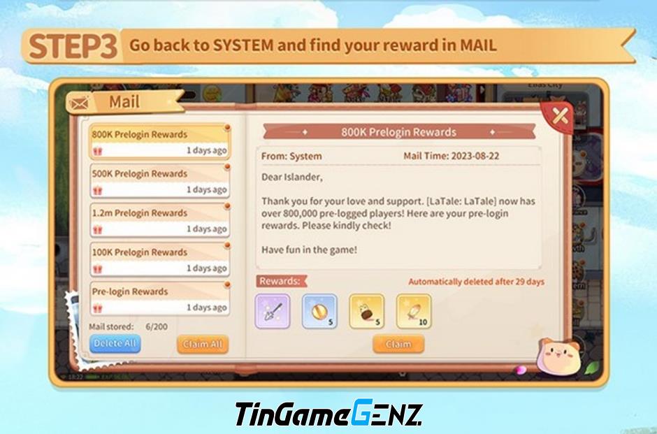 Lulin Games tặng gift code LaTale M miễn phí cho game thủ trên di động.