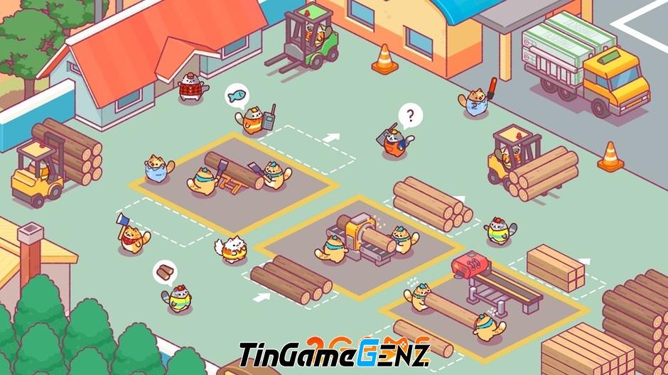 Lumbercat - Thế giới tycoon idle với những chú mèo đáng yêu