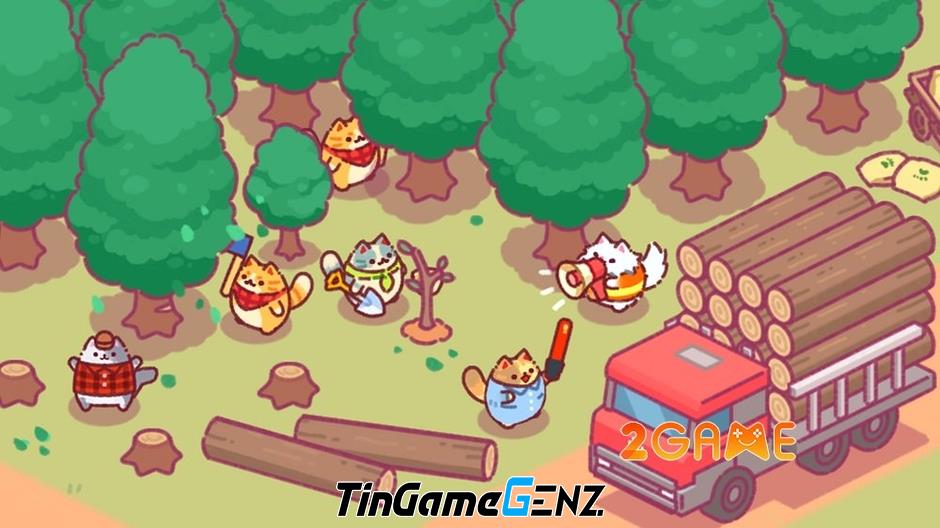 Lumbercat - Thế giới tycoon idle với những chú mèo đáng yêu