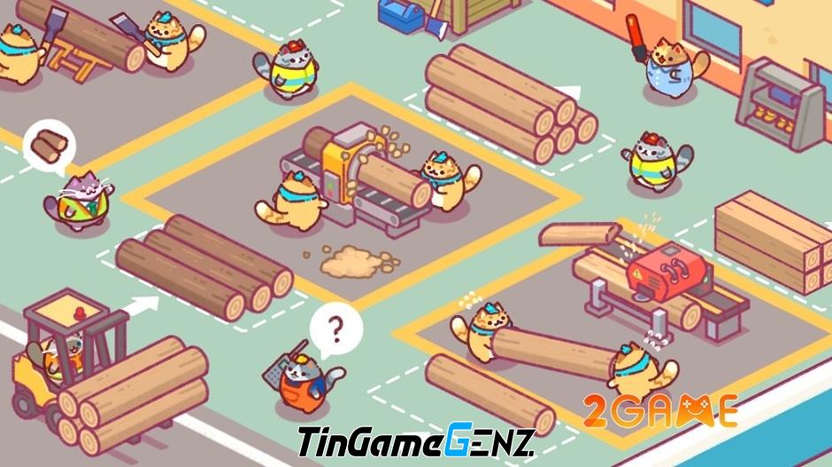 Lumbercat - Thế giới tycoon idle với những chú mèo đáng yêu