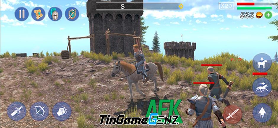 Luyện tập trở thành Kỵ Binh vĩ đại trong Knight RPG - Knight Simulator