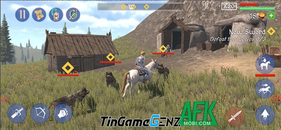 Luyện tập trở thành Kỵ Binh vĩ đại trong Knight RPG - Knight Simulator