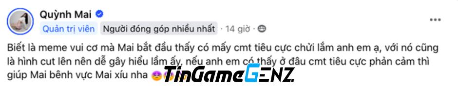 Mai Dora kêu gọi CĐM 