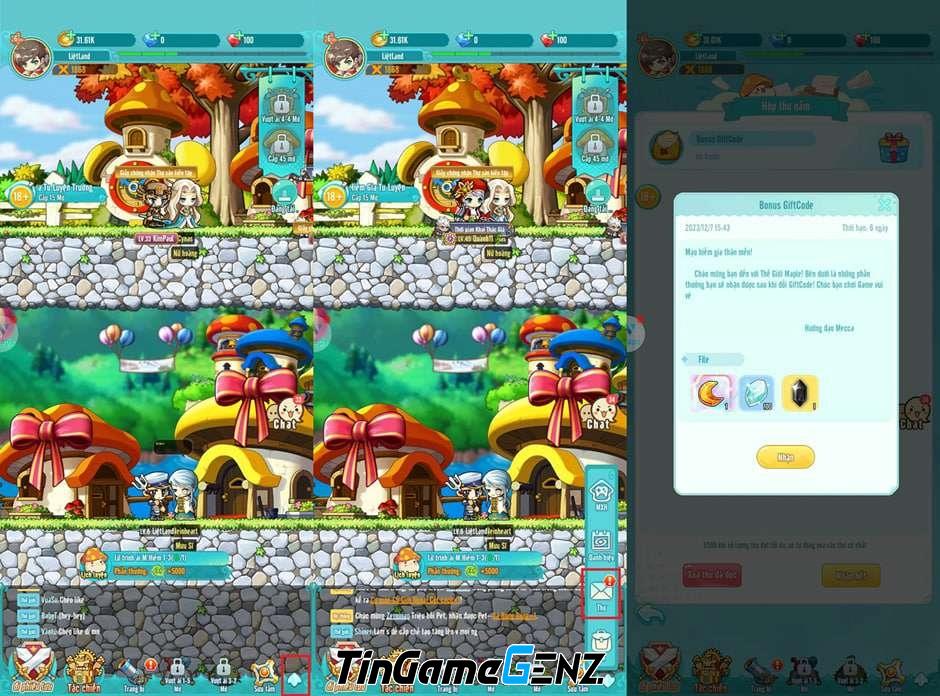 MapleStory R: Evolution tặng giftcode hấp dẫn cho người chơi mới.