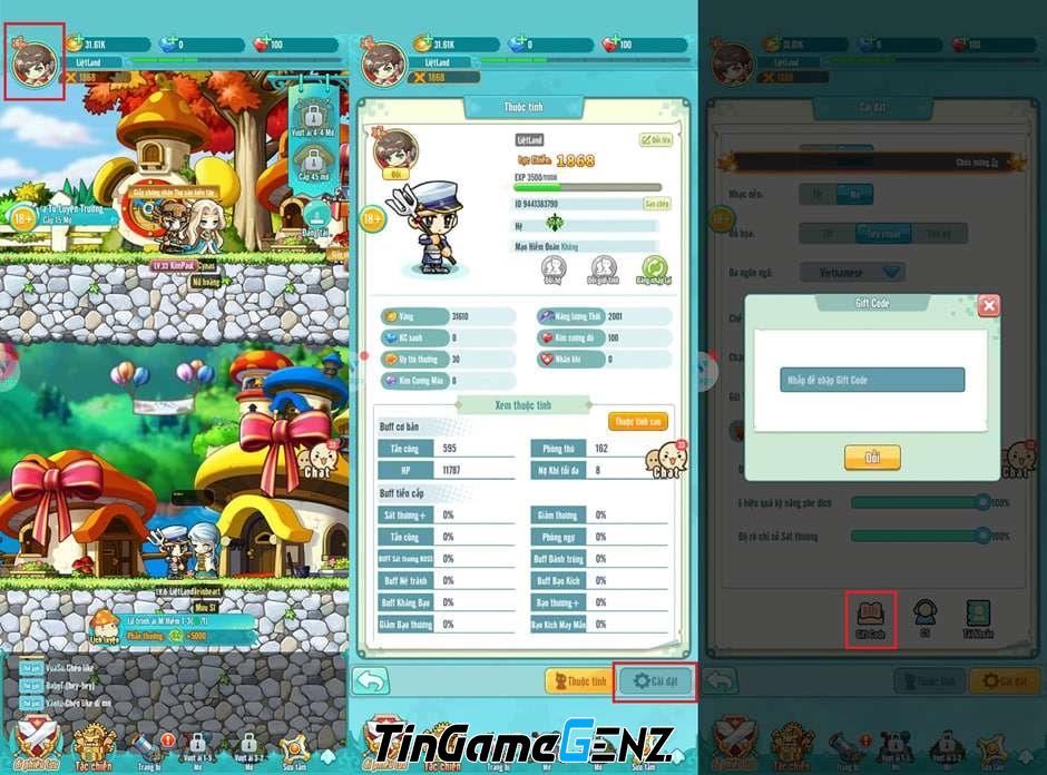 MapleStory R: Evolution tặng giftcode hấp dẫn cho người chơi mới.