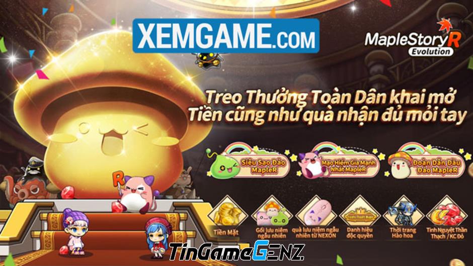 MapleStory R: Evolution tặng người chơi giftcode “cực chất” để khởi đầu tại đảo Lá Phong