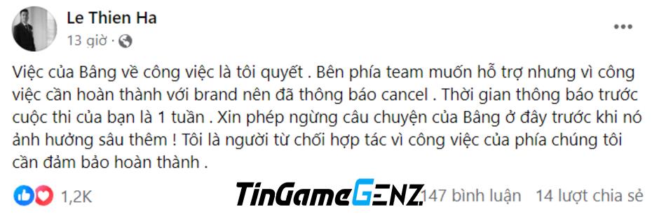 MC Liên Quân bày tỏ quan điểm sau sự cố, không chỉ nữ chính gặp họa.