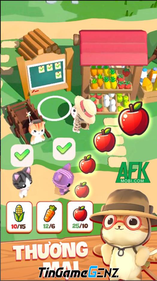 Meowaii Farm - Garden Cat Tail: Game quản lý nông trại cho người yêu Mèo