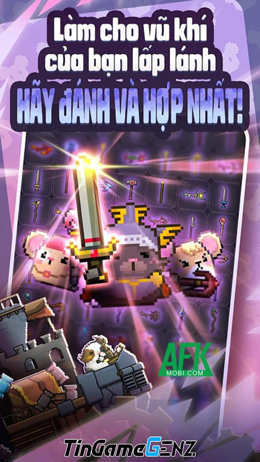 "Merge Hamster: Chiến Đấu Cùng Chú Hamster Để Giành Lại Khu Rừng"