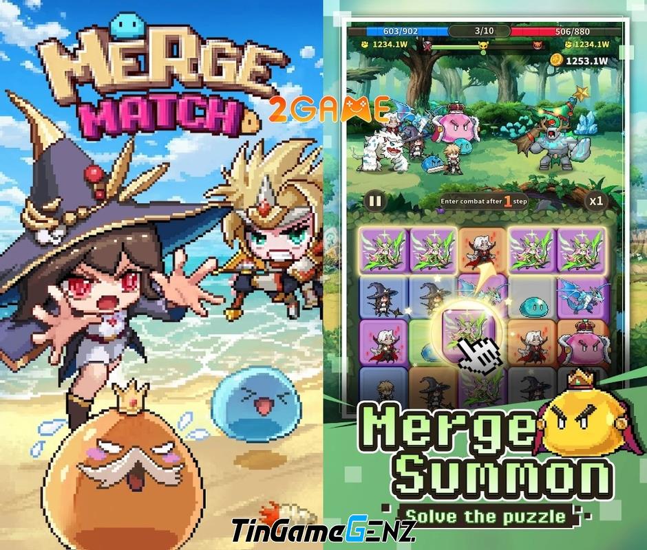 Merge Match - Game kết hợp nhập vai và match-3 hấp dẫn