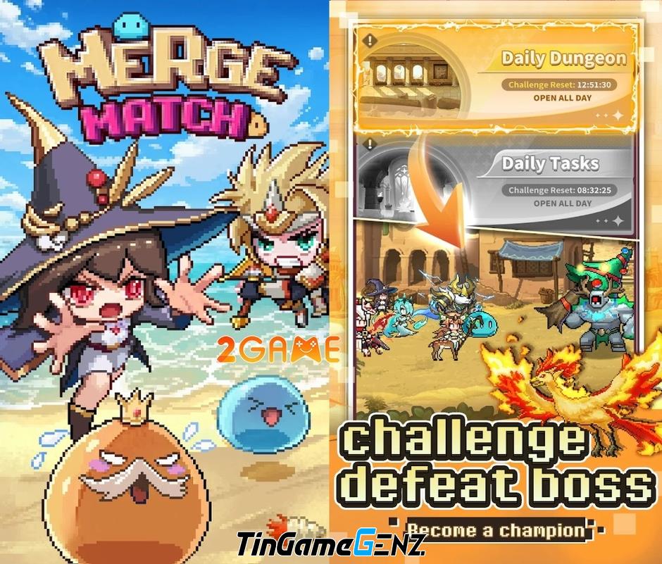 Merge Match - Game kết hợp nhập vai và match-3 hấp dẫn