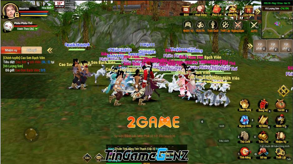 MMORPG 3D Thần Long Mobile gặp kẹt kèm theo lượng người chơi ồ ạt