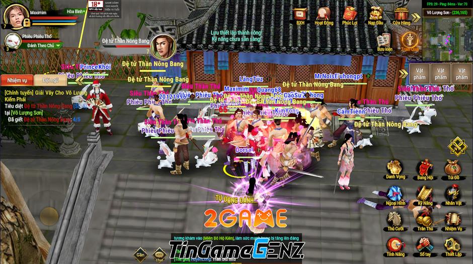 MMORPG 3D Thần Long Mobile gặp kẹt kèm theo lượng người chơi ồ ạt