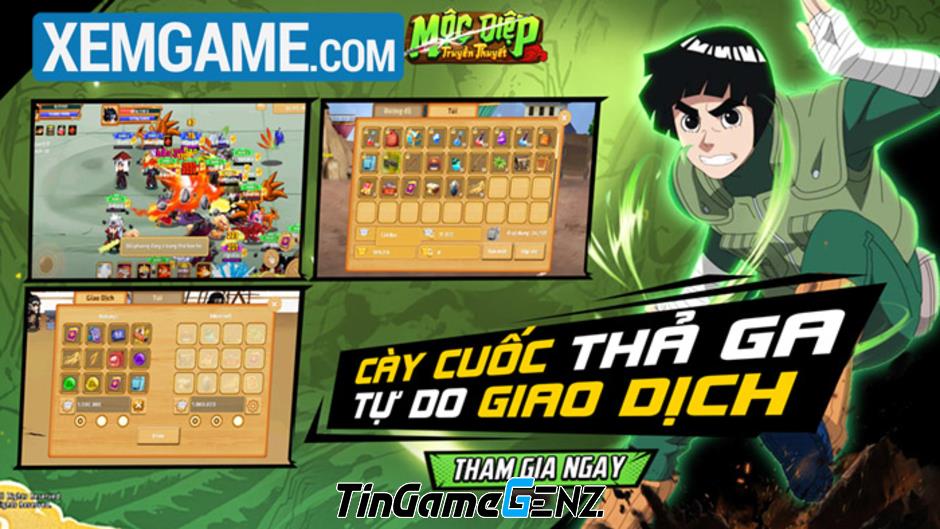 Mộc Diệp Truyền Thuyết: Game mới hấp dẫn dựa trên Naruto