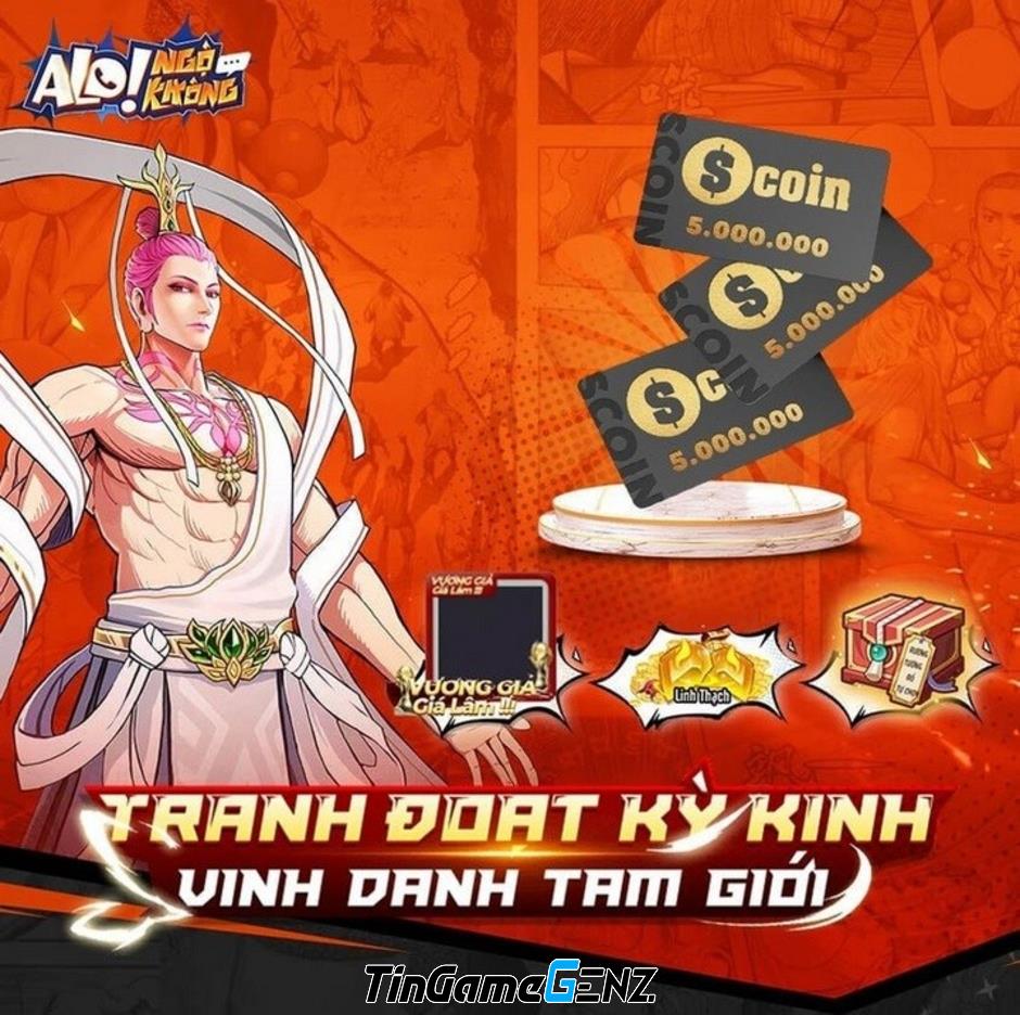 Mọt Game tặng 300 gift code Alo Ngộ Không độc quyền