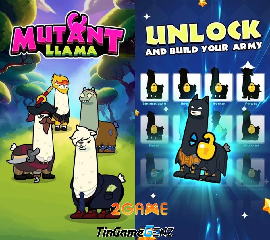 Mutant Llama có thể nhân giống lạc đà không bướu đột biến để sử dụng trong chiến đấu