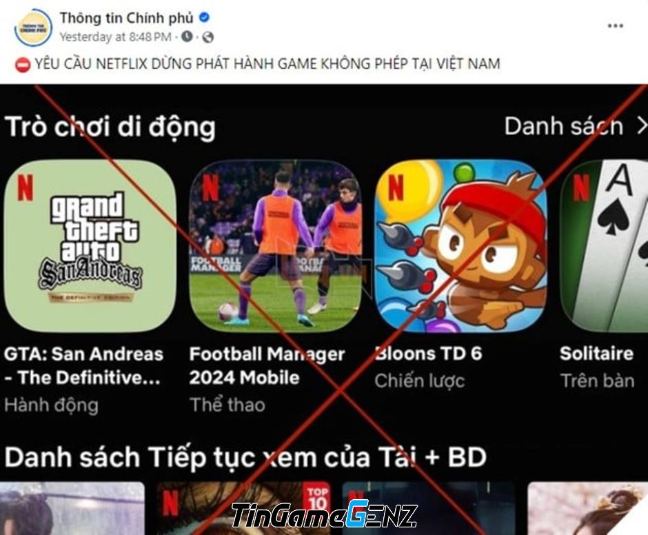 Netflix Games có thể sẽ xóa loạt trò chơi tại Việt Nam