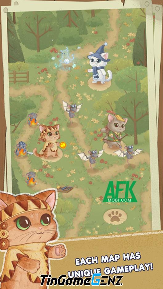 Ngăn chặn cuộc xâm lược của Chuột cùng các chú Mèo trong Meow Tower Defense