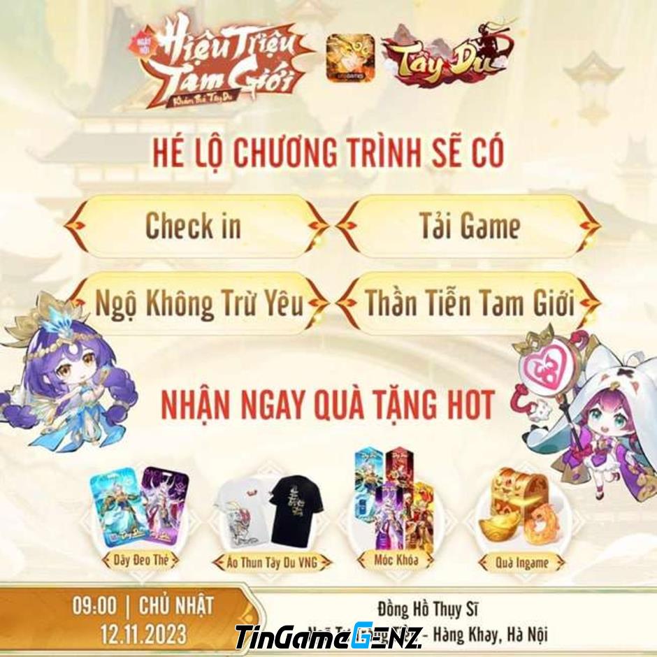 Ngày hội ra mắt game mới Tây Du VNG - Hiệu Triệu Tam Giới