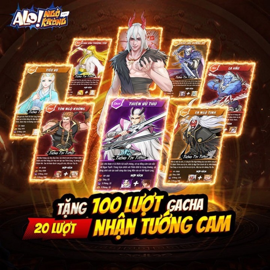 Ngộ Không - Game SLG màn hình dọc chính thức ra mắt, tặng 100 lượt gacha miễn phí cho fan hâm mộ Tây Hành Kỷ.