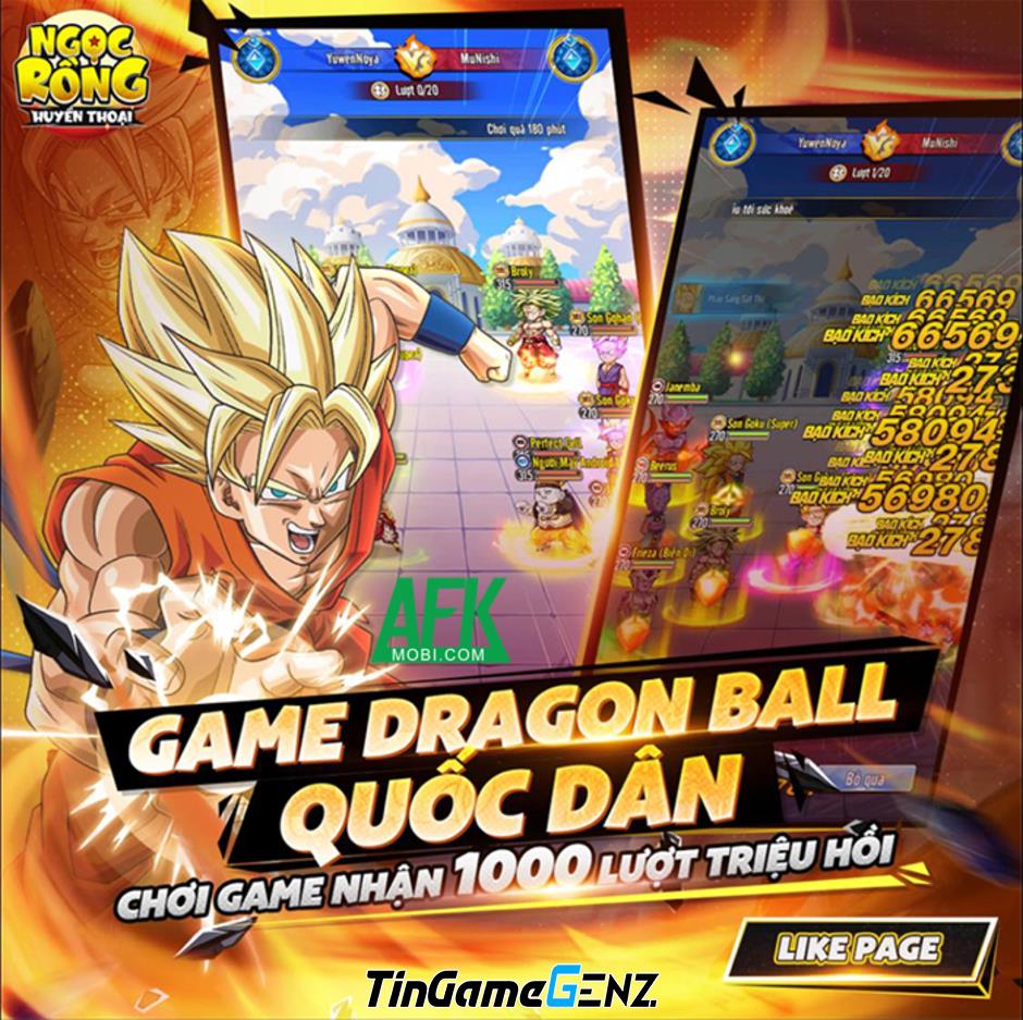 Ngọc Rồng Huyền Thoại: Game mobile Dragon Ball mới ra mắt tại Việt Nam