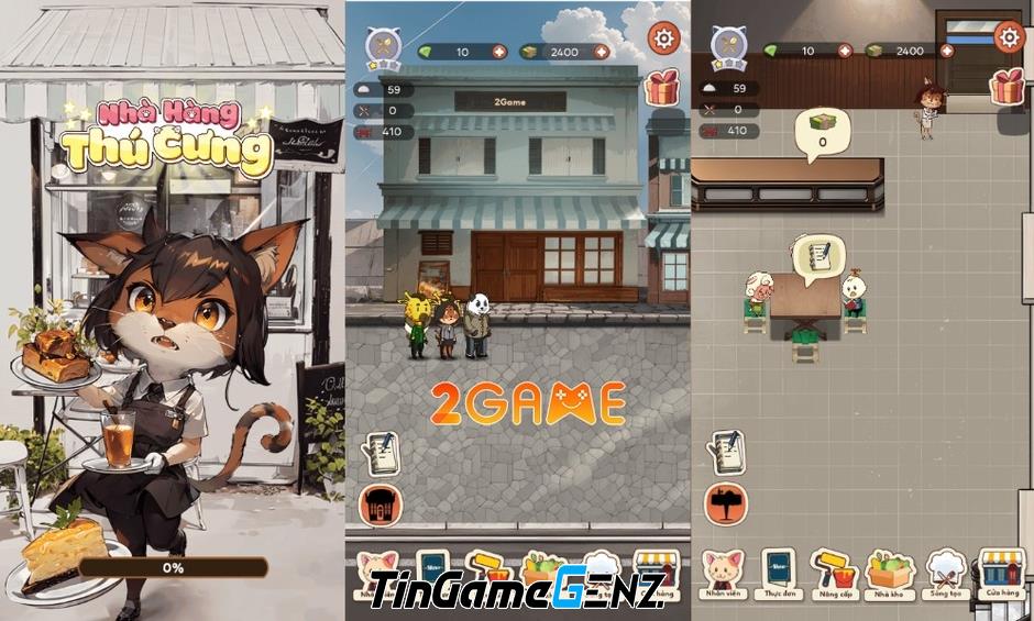 Nhà Hàng Thú Cưng Mobile - Game quản lý đáng yêu