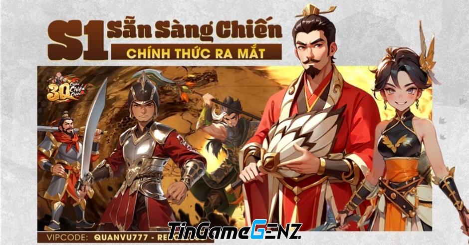 Nhận Giftcode Triệu Vân khi tham gia chơi 3Q Chiến Chiến Chiến