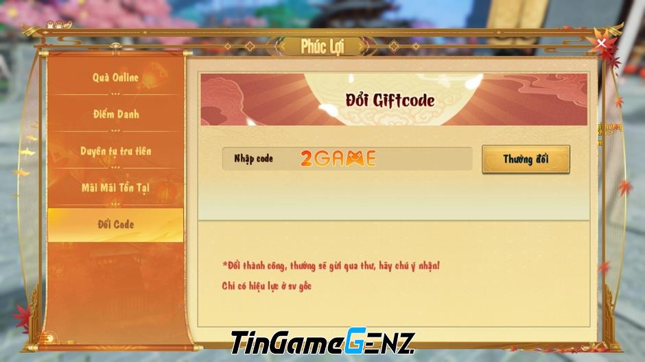 Nhận quà cực xịn với giftcode mới nhất của game Ảo Mộng Tru Tiên