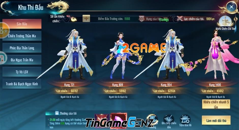 Nhận quà và ưu đãi hấp dẫn trong game Nghịch Duyên Thiên Ý