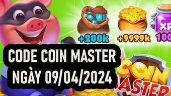 Nhận Spin, Code Coin Master miễn phí ngày 9/4