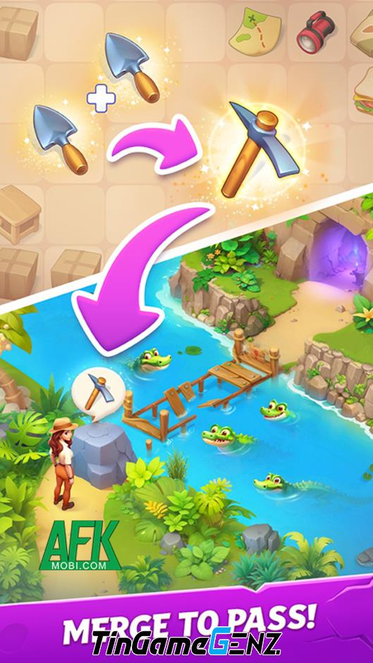 Nhập cuộc phiêu lưu với Merge Adventure trên quần đảo bí ẩn