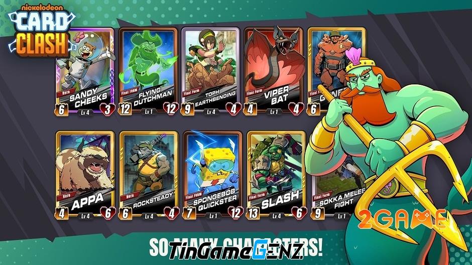 Nickelodeon Card Clash: Game thẻ bài thú vị với nhân vật nổi tiếng