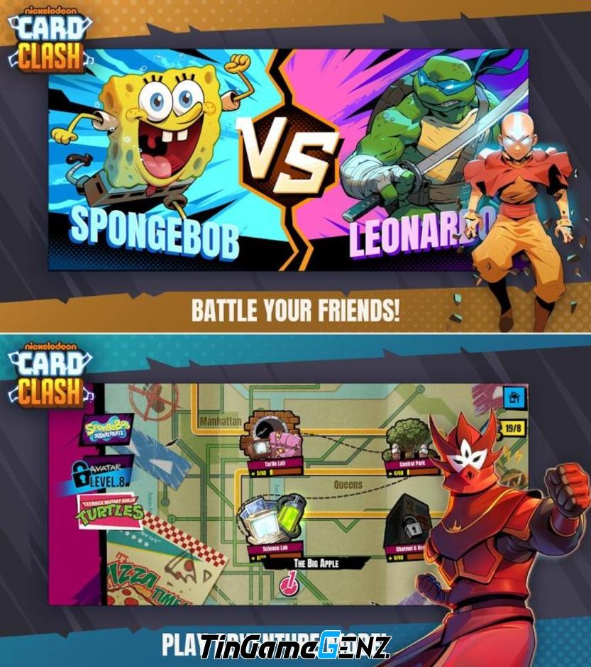 Nickelodeon Card Clash: Trò chơi thẻ bài chiến thuật đầy ấn tượng đã ra mắt