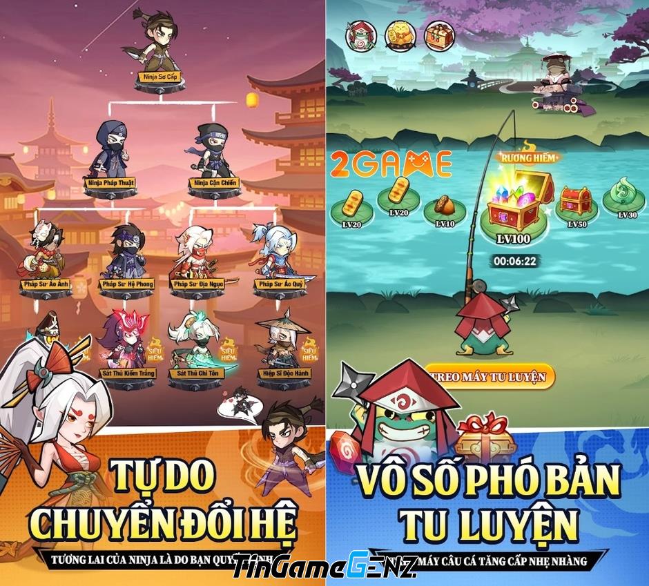 Ninja Tiến Lên: Game mở rương hot ra mắt bản Tiếng Việt