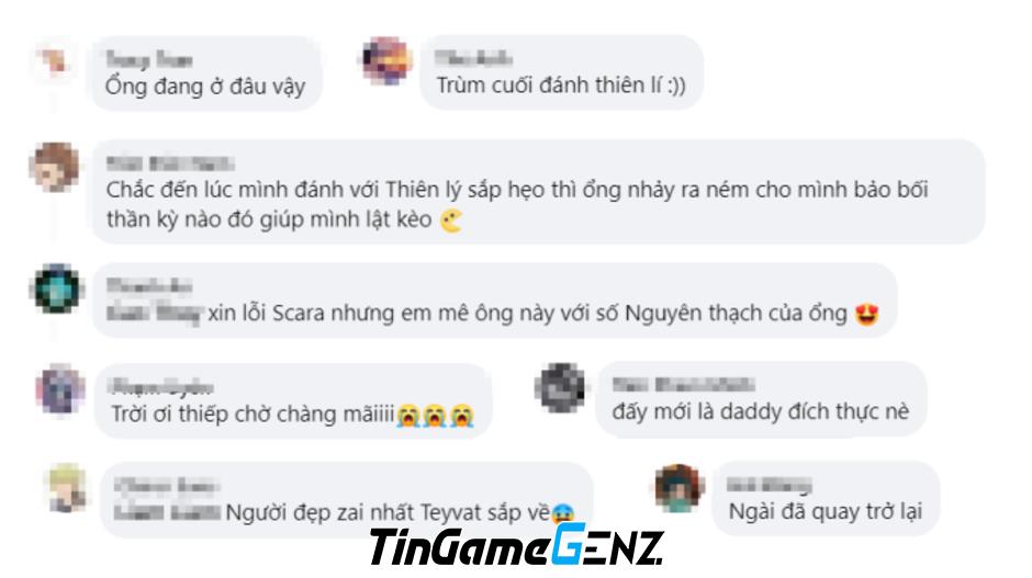 NPC trong Genshin vẫn được yêu thích và tôn sùng dù chỉ xuất hiện ngắn ngủi.