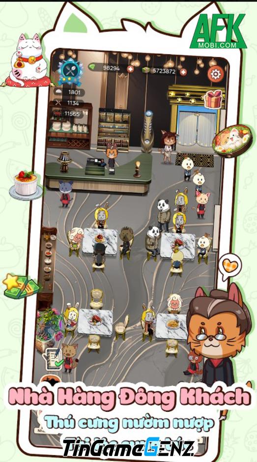 NPH GoodGame phát hành game mới Cats Restaurant – Nhà Hàng Thú Cưng tại Việt Nam