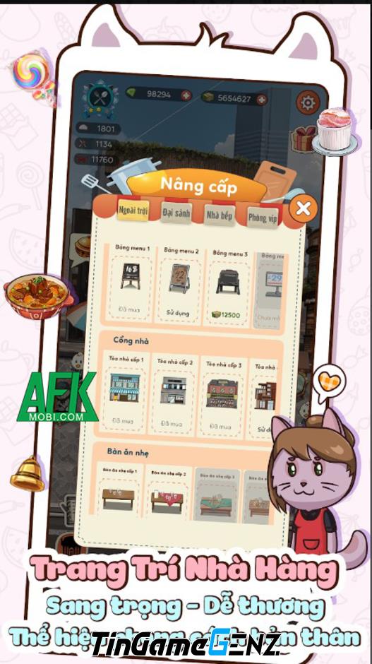 NPH GoodGame phát hành game mới Cats Restaurant – Nhà Hàng Thú Cưng tại Việt Nam